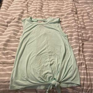 Teal rank top